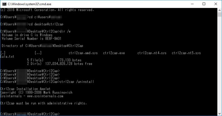 ctrl2cap /uninstall